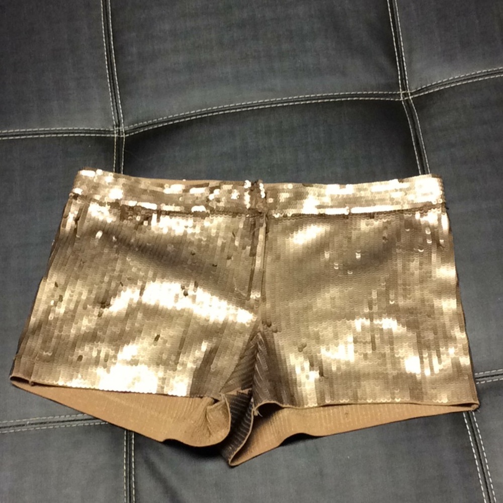 Express sequin shorts.